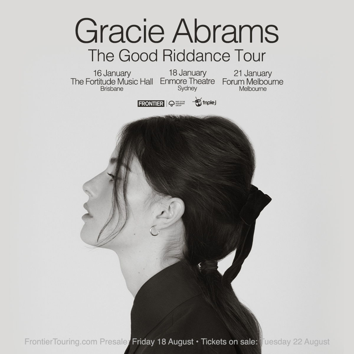 Tours Gracie Abrams Announces The Good Riddance Tour East Coast