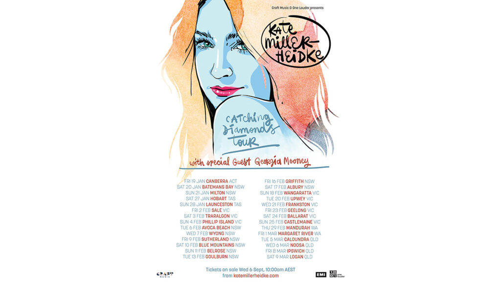 Tours: Kate Miller-Heidke Announces “Catching Diamonds Tour”
