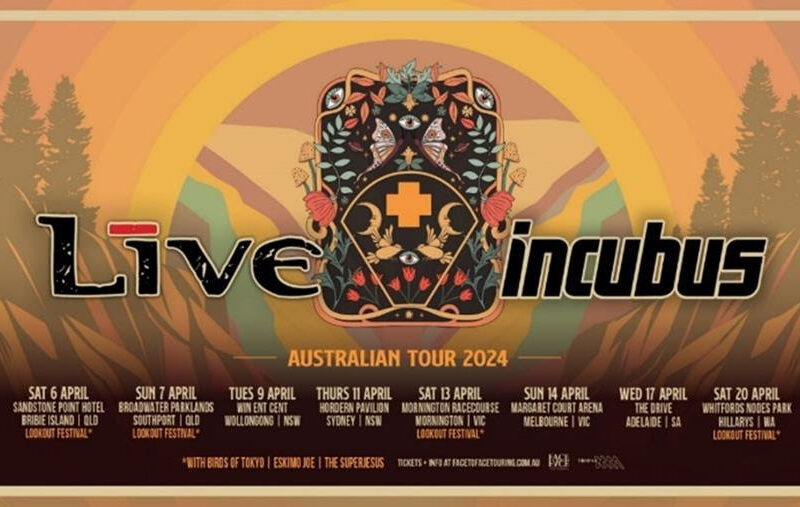 TOURS: +LIVE+ AND INCUBUS CO-HEADLINING MASSIVE SHOWS IN 2024
