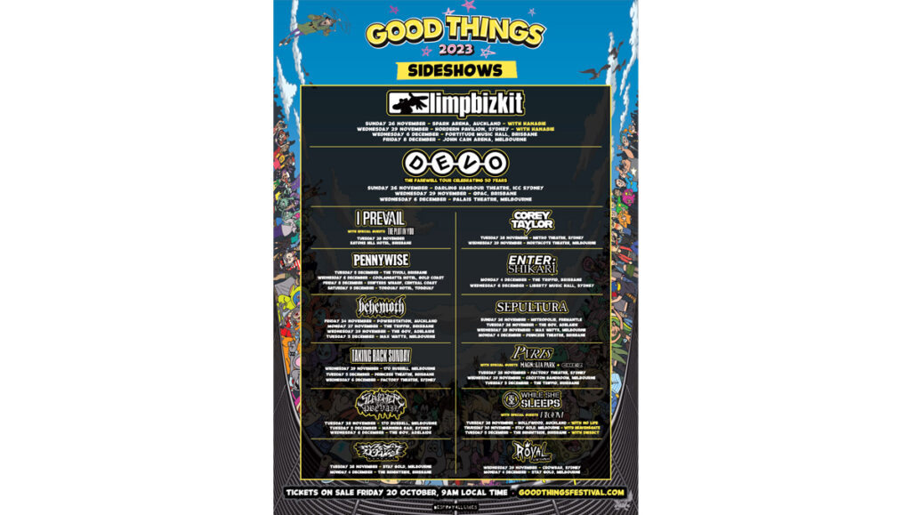 FESTIVAL ANNOUNCEMENTS: GOOD THINGS 2023 SIDE SHOWS ARE HERE