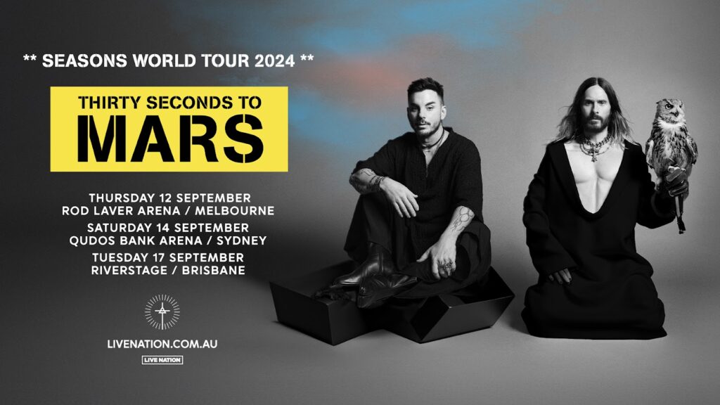 TOURS: THIRTY SECONDS TO MARS ANNOUNCE 2024 AUSTRALIAN TOUR