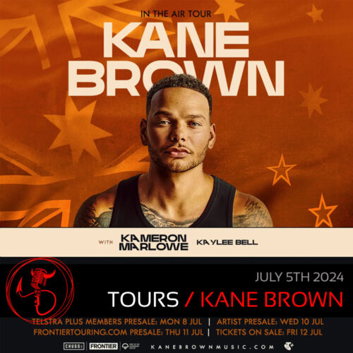 Tours: Kane Brown Announces In The Air Tour Dates For Australia And New Zealand This November