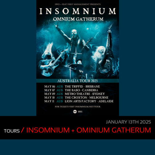 Tours: Insomnium With Guests Omnium Gatherum Announce Australian Tour For May 2025