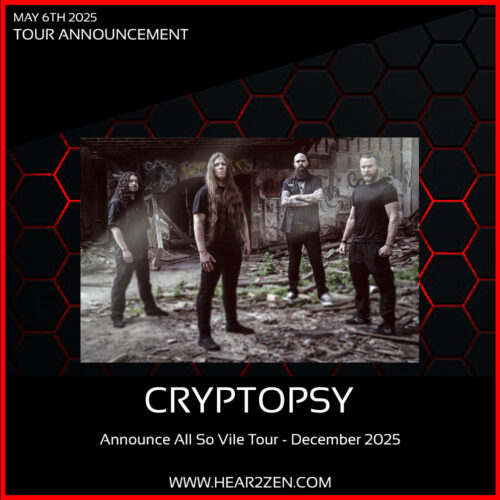 TOURS: CRYPTOPSY ANNOUNCE “ALL SO VILE” TOUR FOR DECEMBER 2025