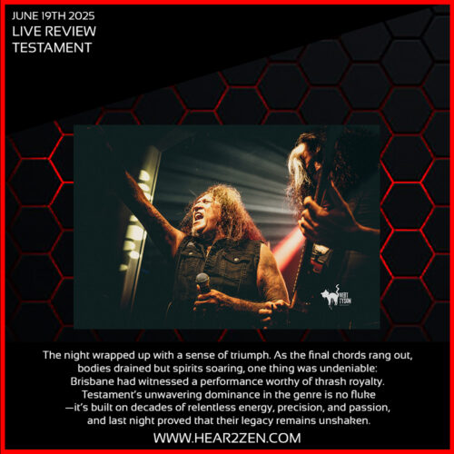 Live Review: Testament – The Tivoli, Brisbane 2025