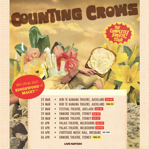 Tours: Counting Crows Add Brisbane Date To Their “Complete Sweets Tour”