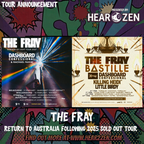 Tours: The Fray To Return Down Under In 2027: Headline Shows With Dashboard Confessional And Lookout Festival Dates with Bastille Announced!